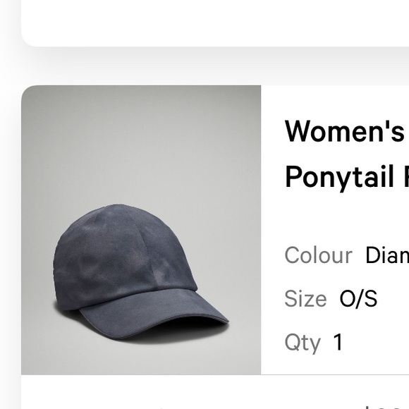 Lululemon Women’s fast and free running ponytail hat
Diamond Dyes graphite grey - Picture 3 of 3